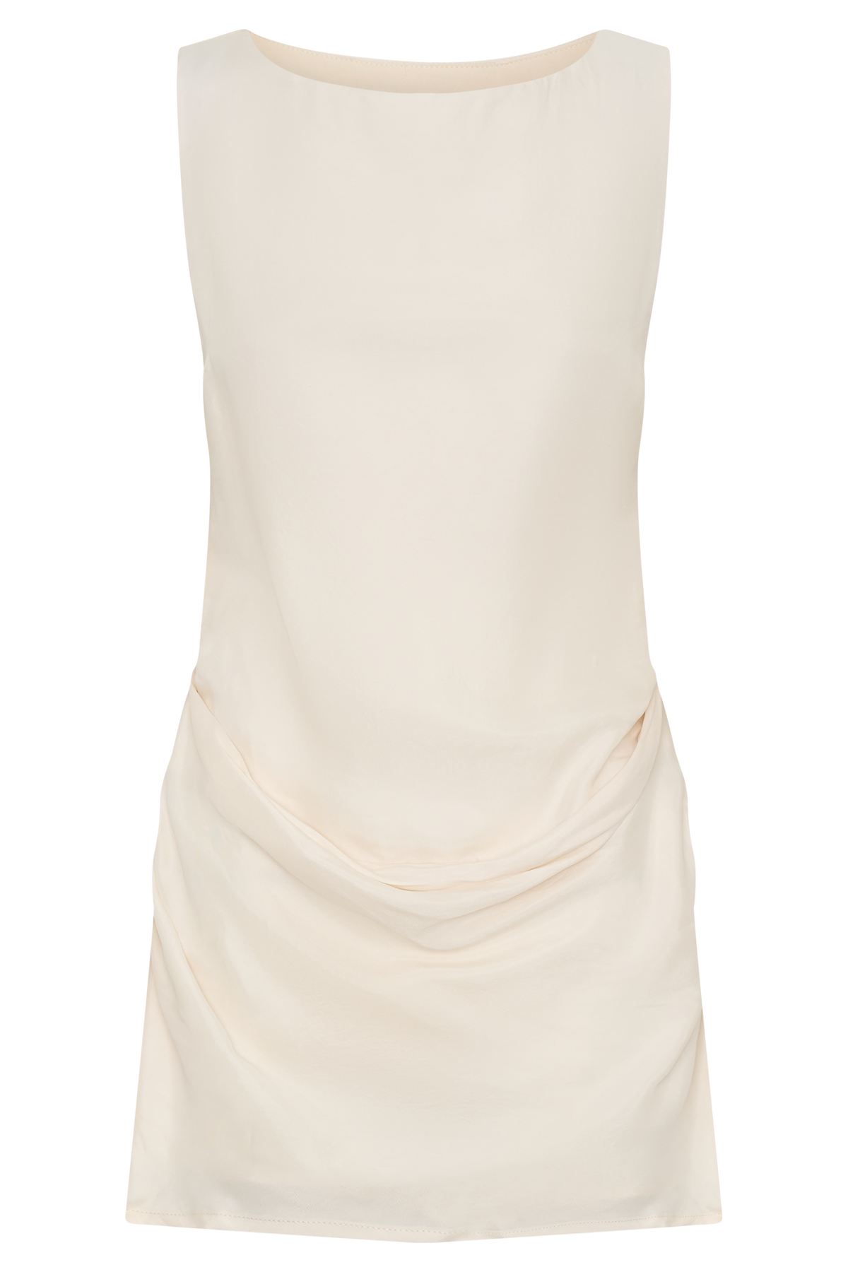 Draped Mini Dress - Ivory