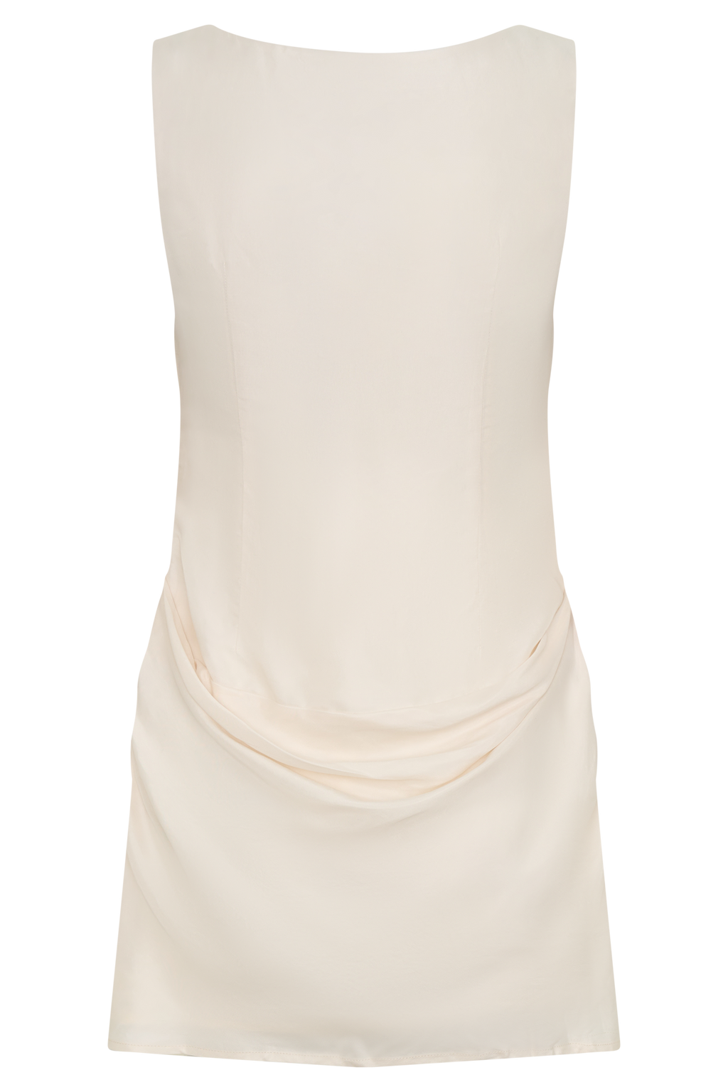 Draped Mini Dress - Ivory