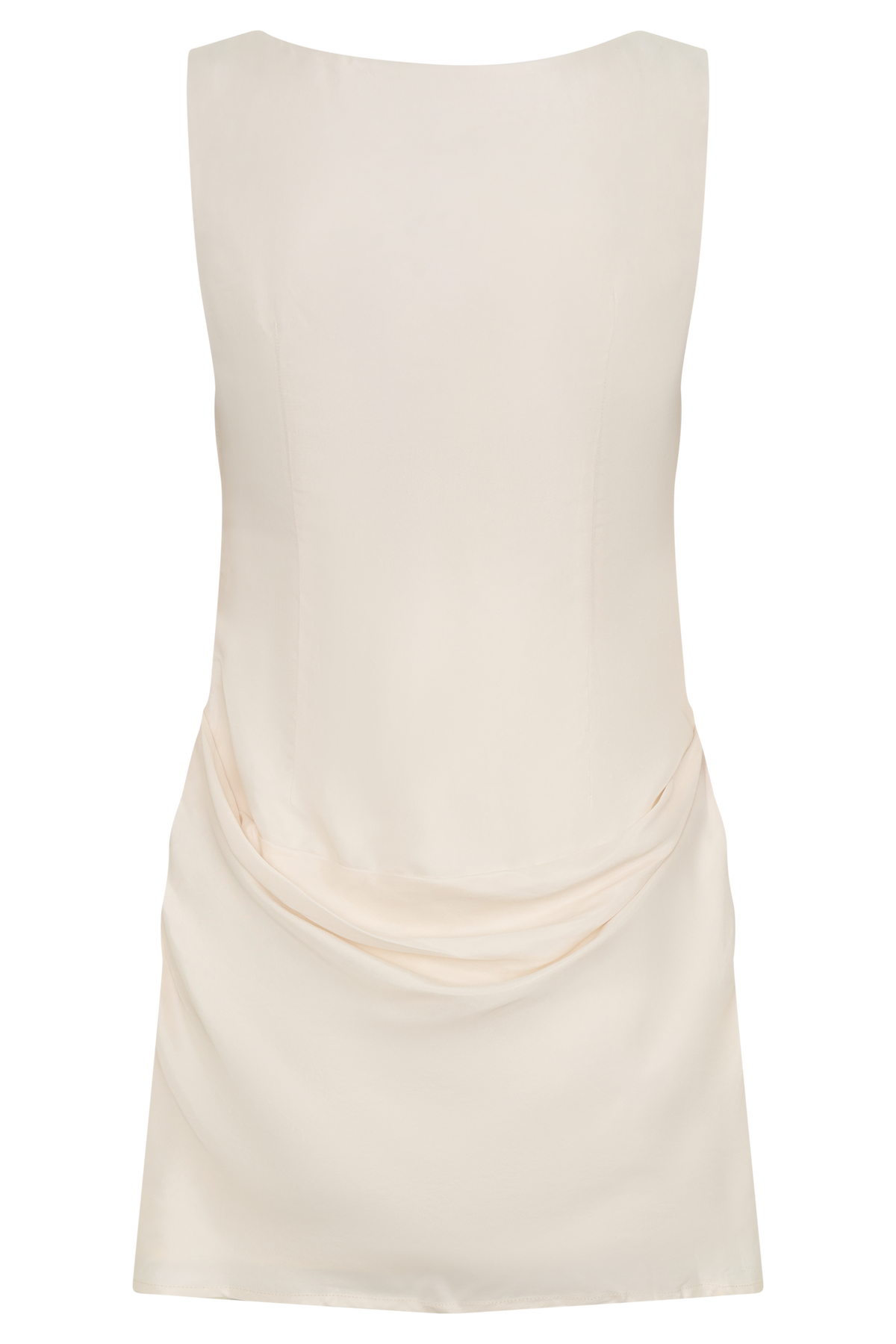 Draped Mini Dress - Ivory