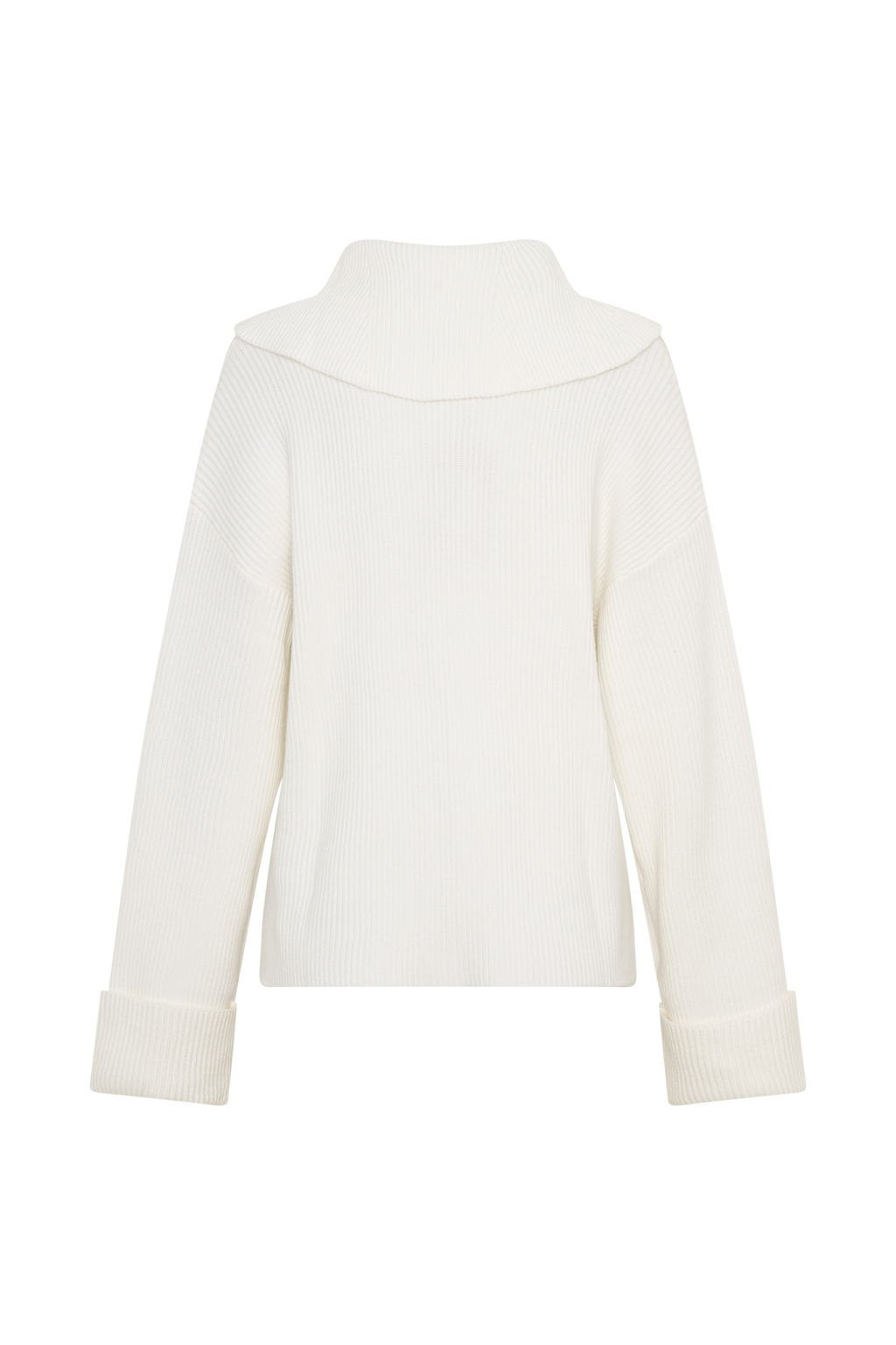V Neck Knit Jumper - Off White