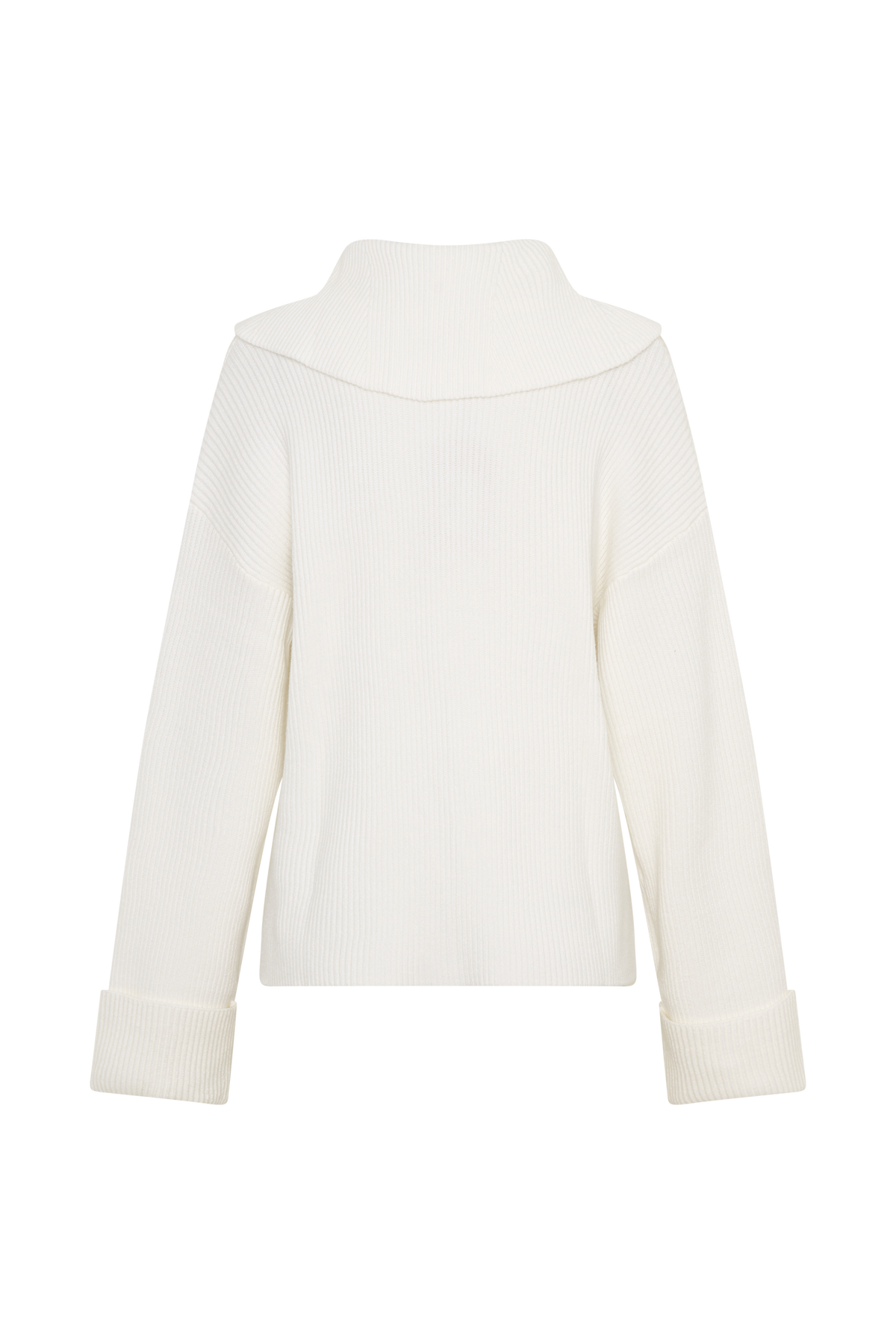 V Neck Knit Jumper - Off White