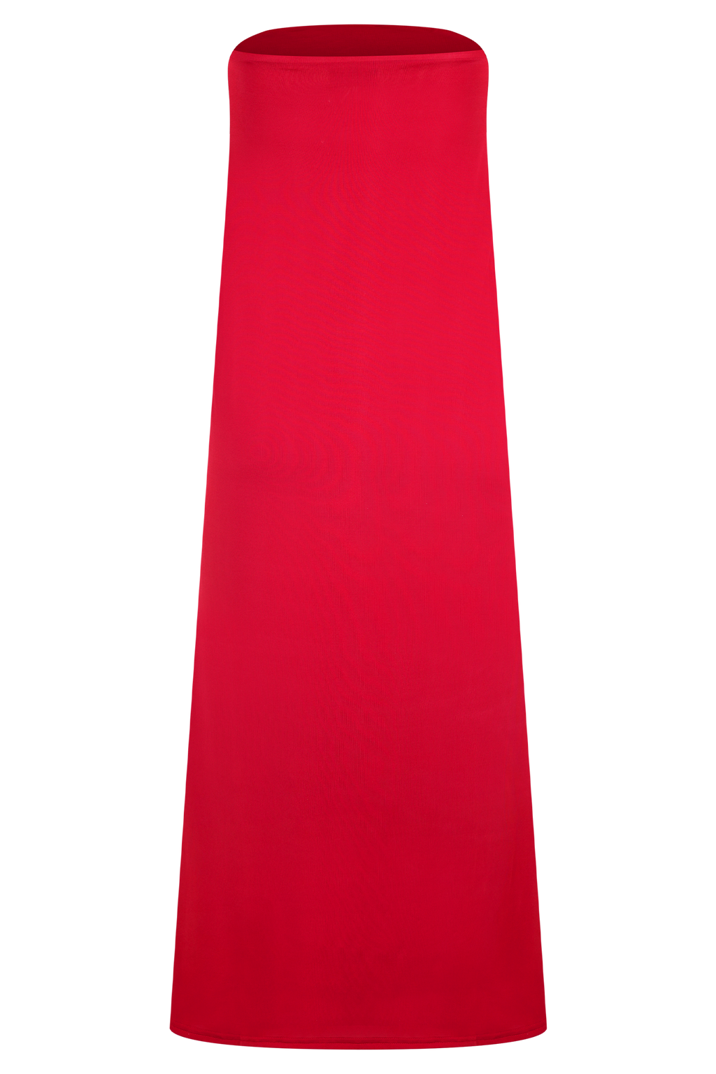 Slinky Fishtail Maxi Skirt - Red