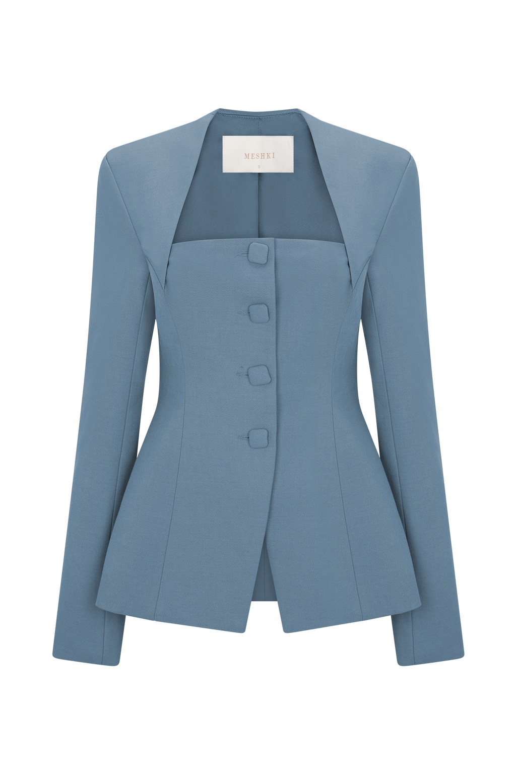 Suiting Fitted Blazer - Ocean Blue