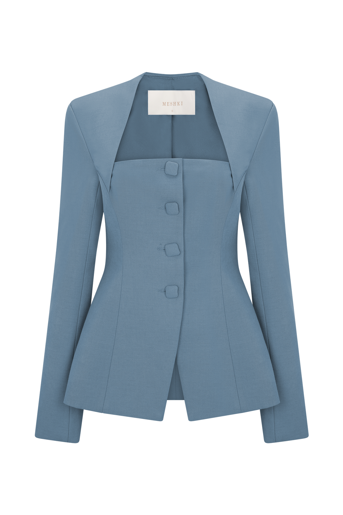 Suiting Fitted Blazer - Ocean Blue