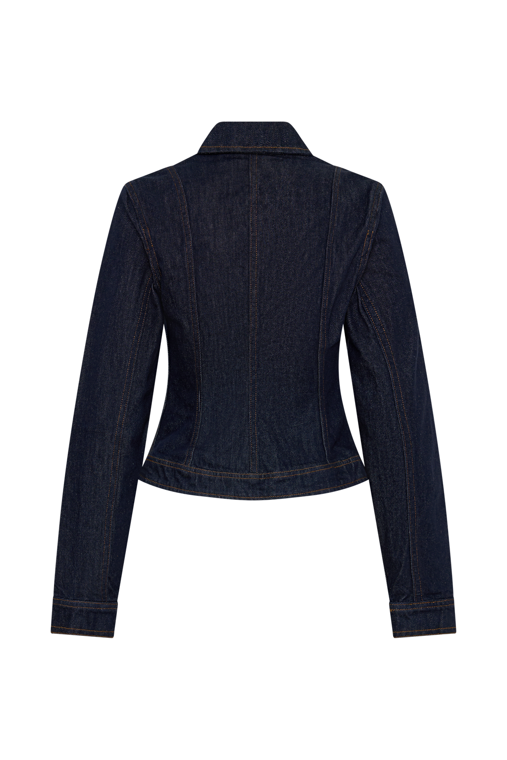 Cinched Jacket Top - Washed Indigo Blue