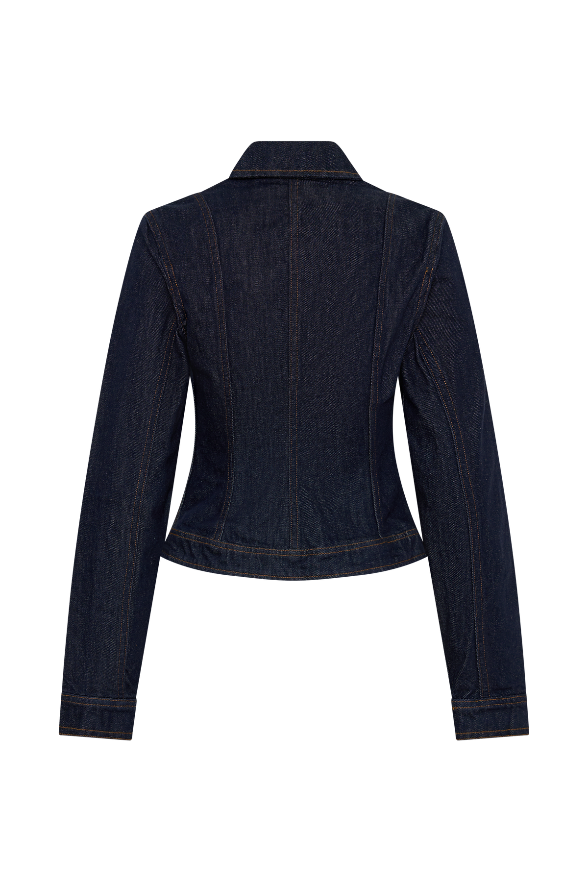 Cinched Jacket Top - Washed Indigo Blue