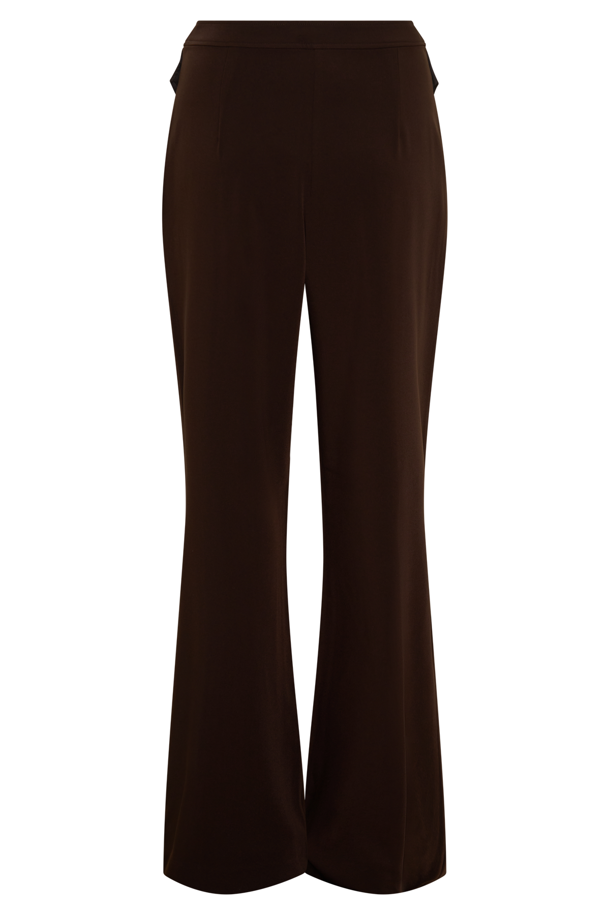Fit And Flare Suiting Pants - Dark Chocolate