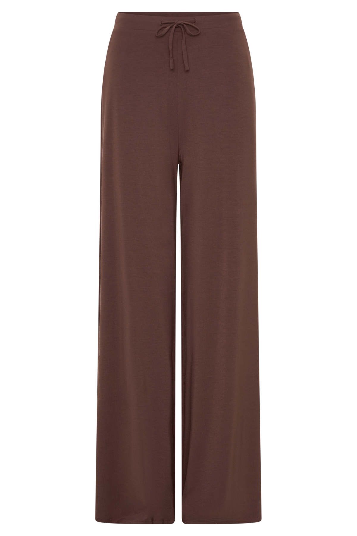 Wide Leg Modal Pants - Chocolate