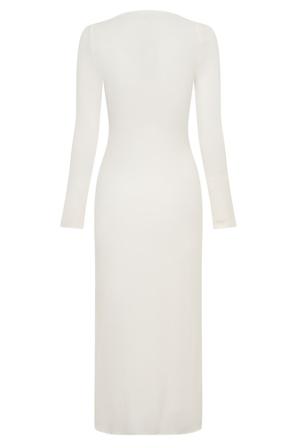 Long Sleeve Midi Dress - White