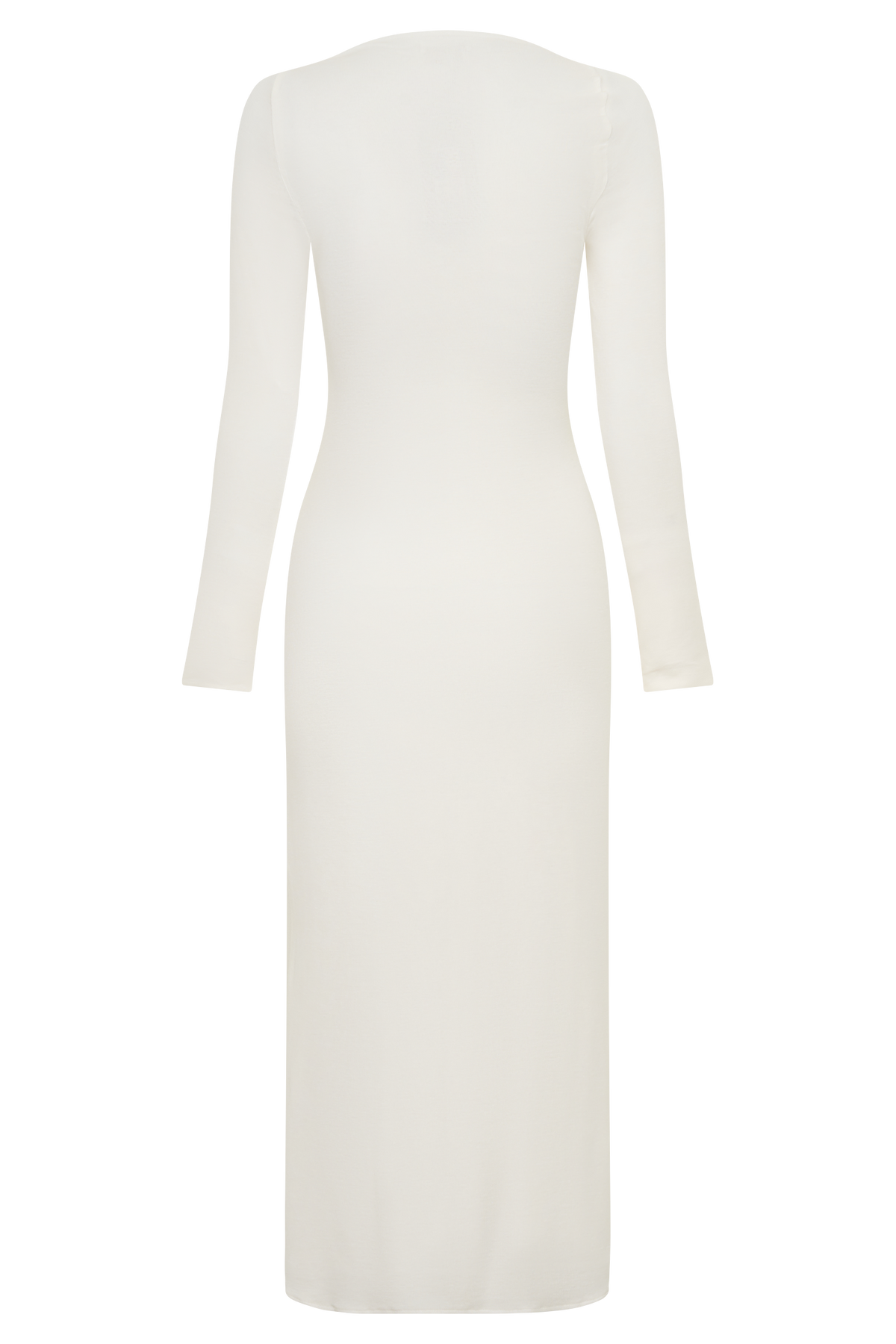 Long Sleeve Midi Dress - White