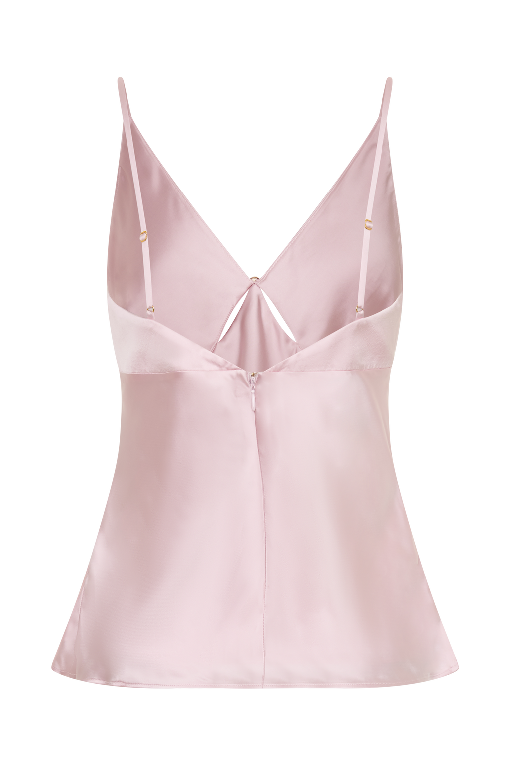 Satin Sleeveless Top - Pale Pink