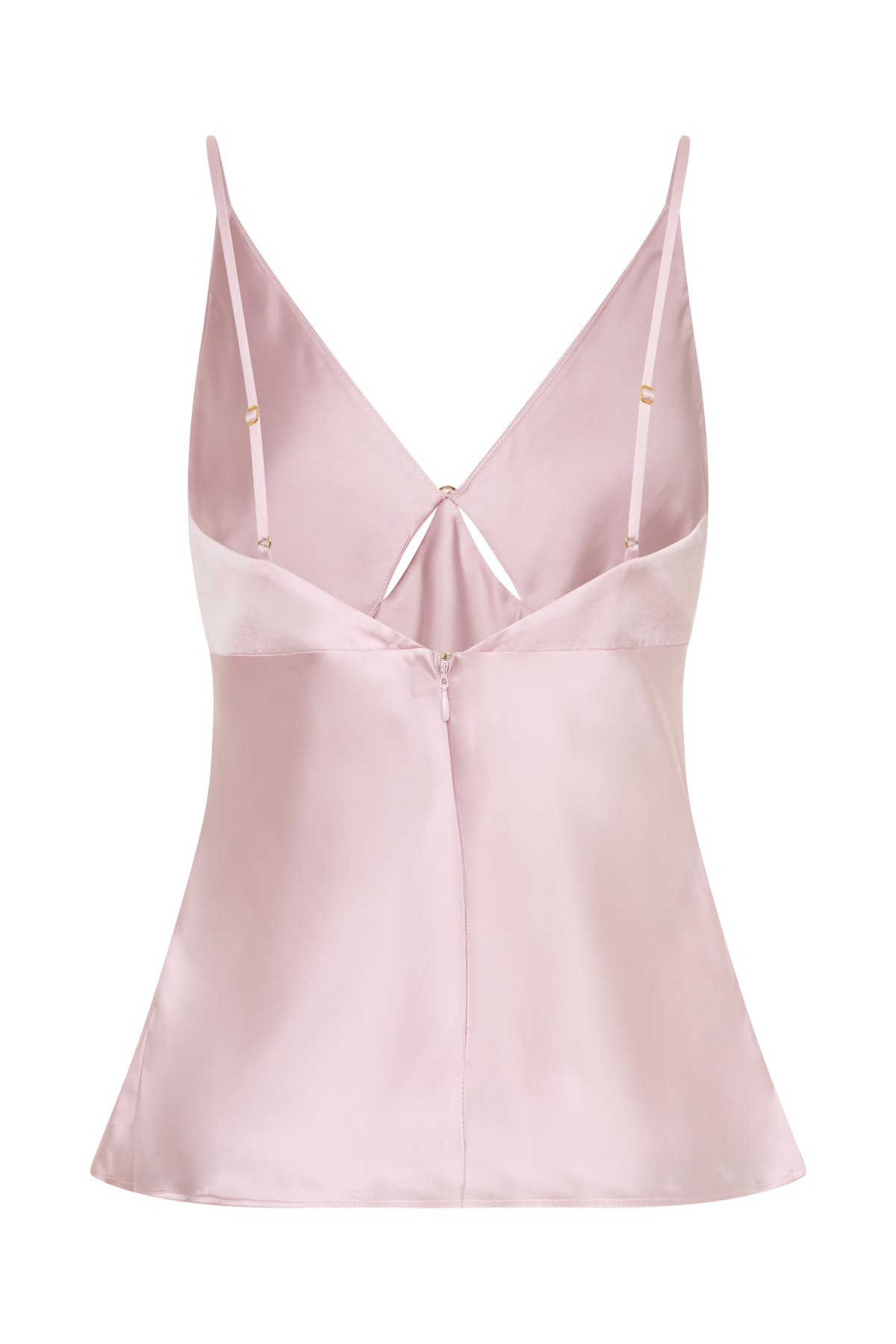 Satin Sleeveless Top - Pale Pink