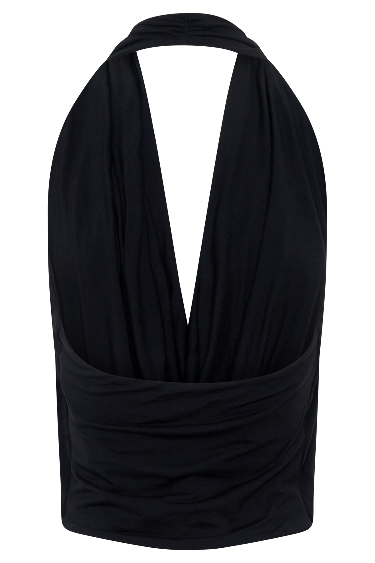Cowl Front Modal Top - Black