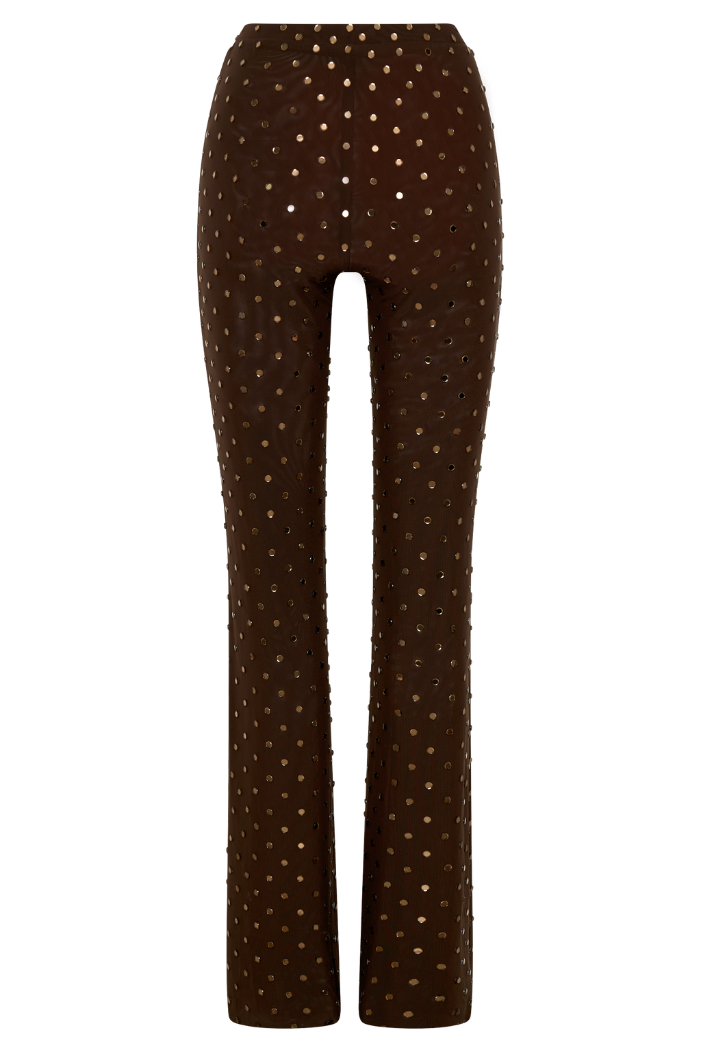 Diamante Straight Leg Pants - Chocolate