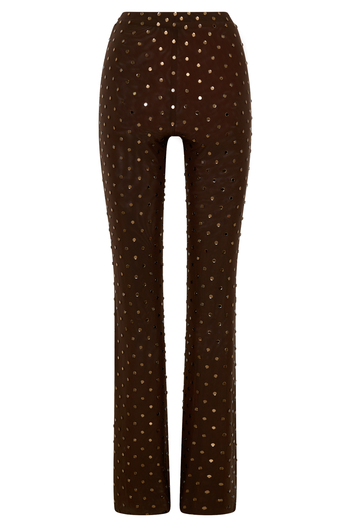 Diamante Straight Leg Pants - Chocolate