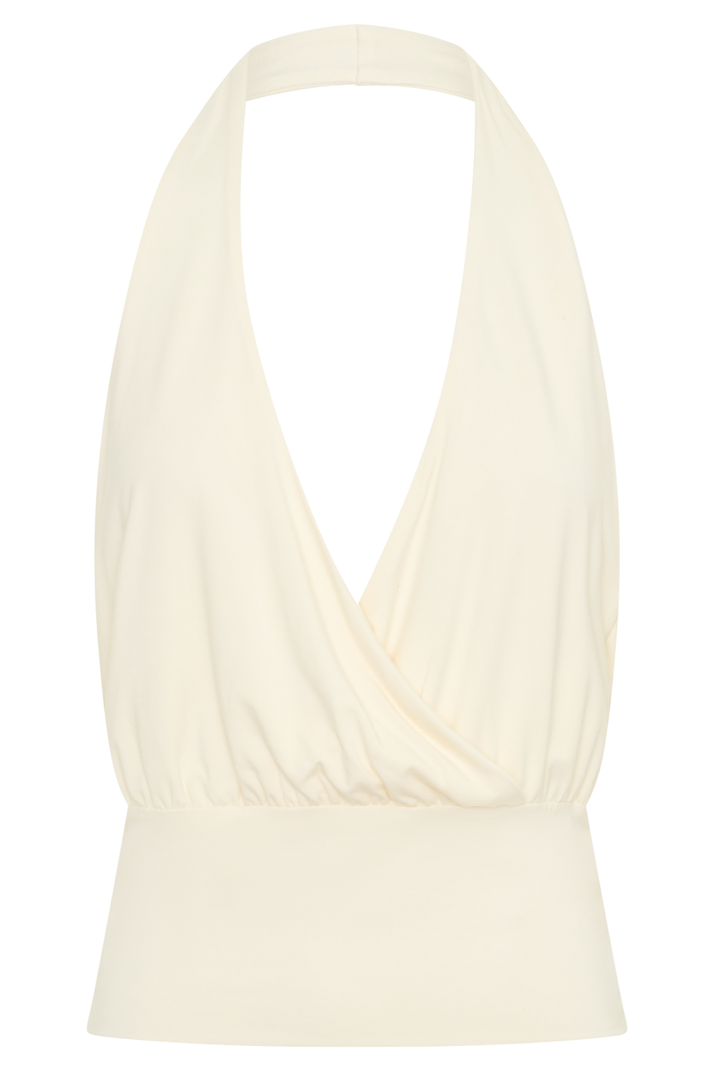 Draped Halter Top - Ivory