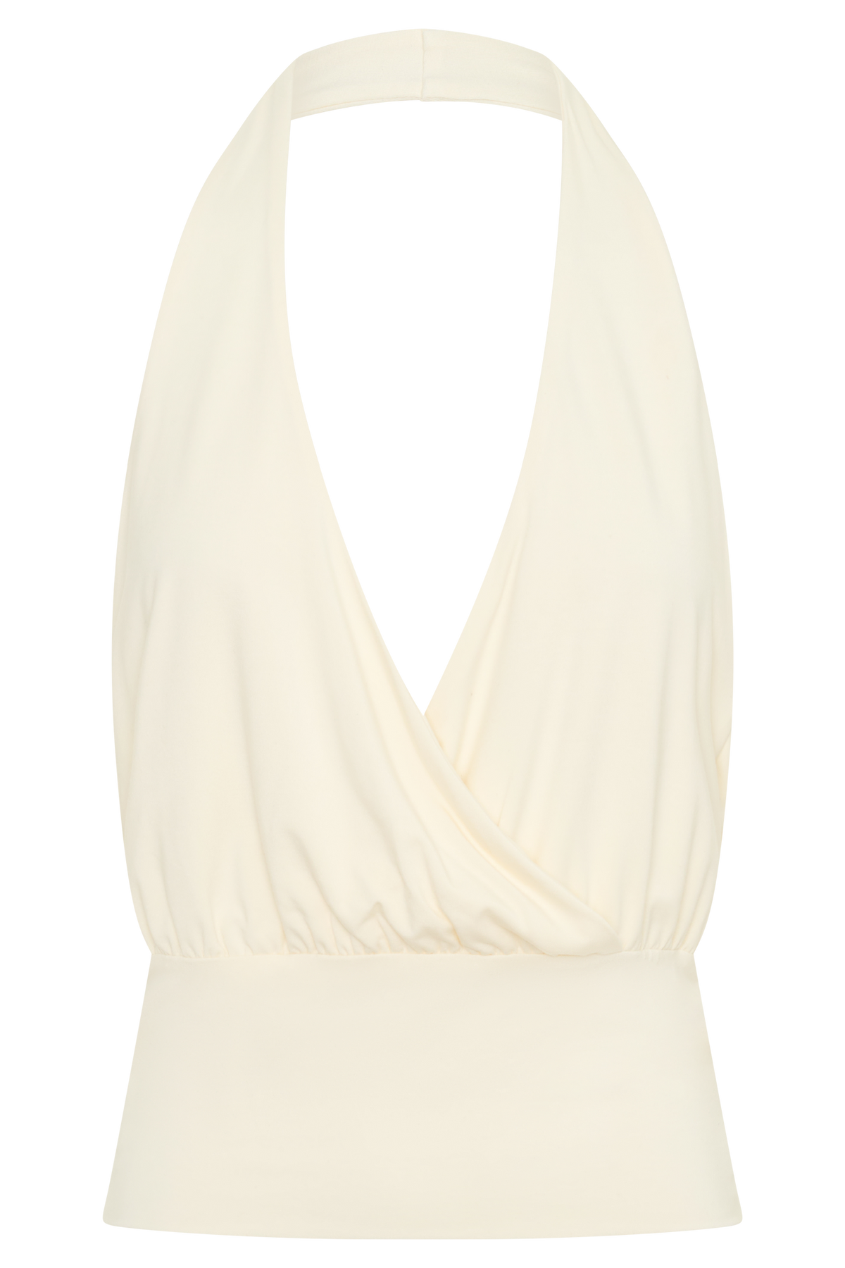 Draped Halter Top - Ivory