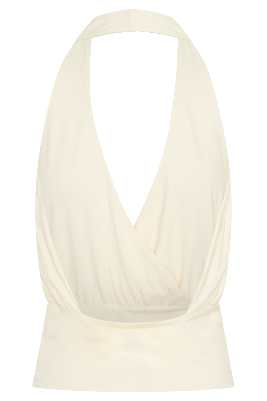 Draped Halter Top - Ivory