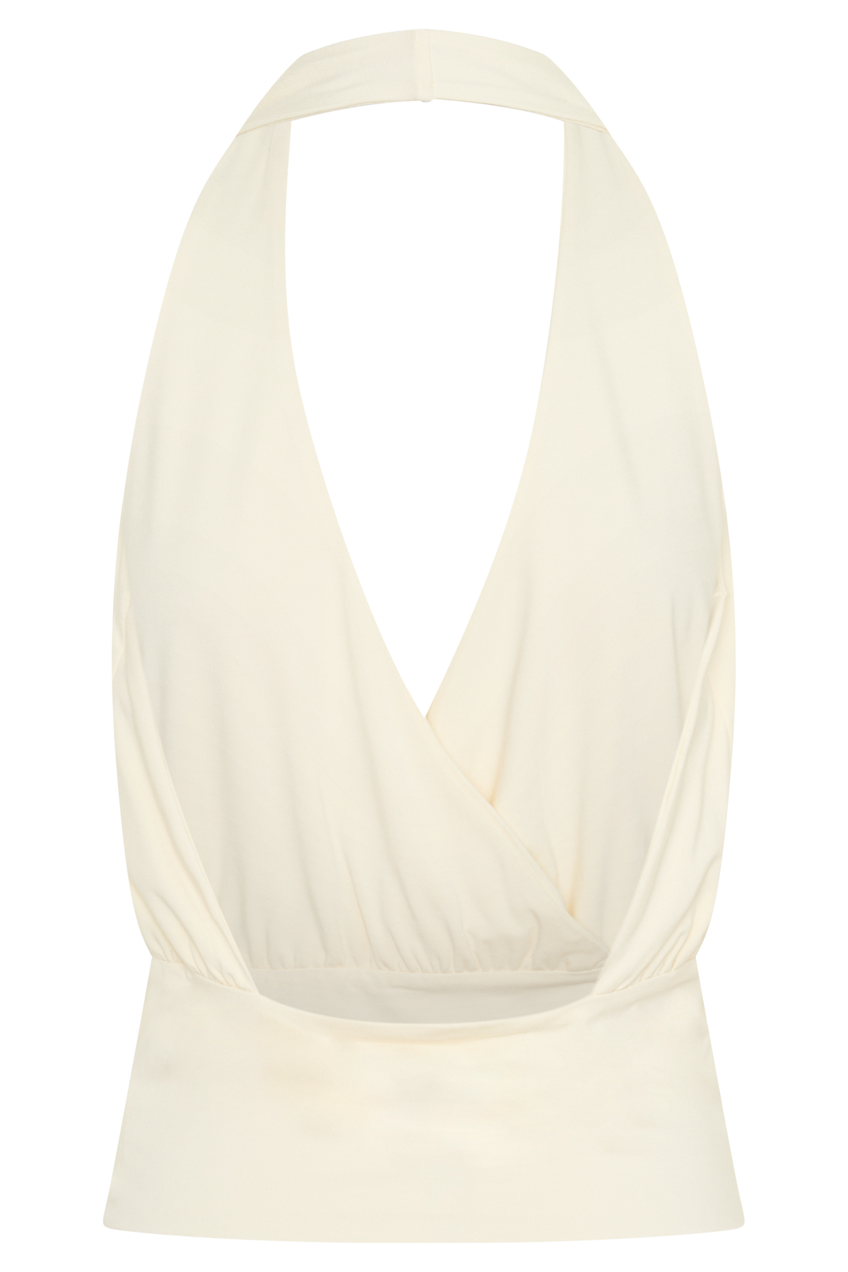 Draped Halter Top - Ivory