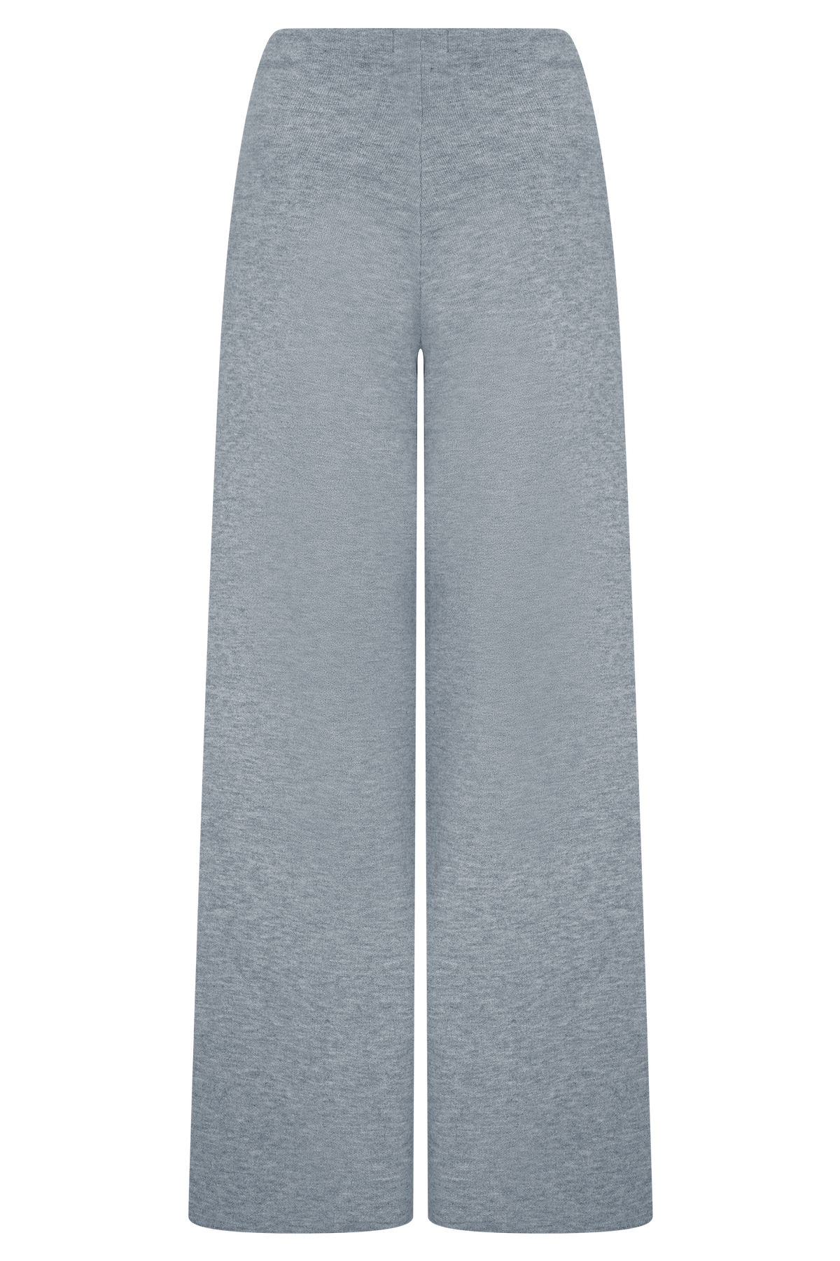 Straight Leg Knit Pants - Grey Marle