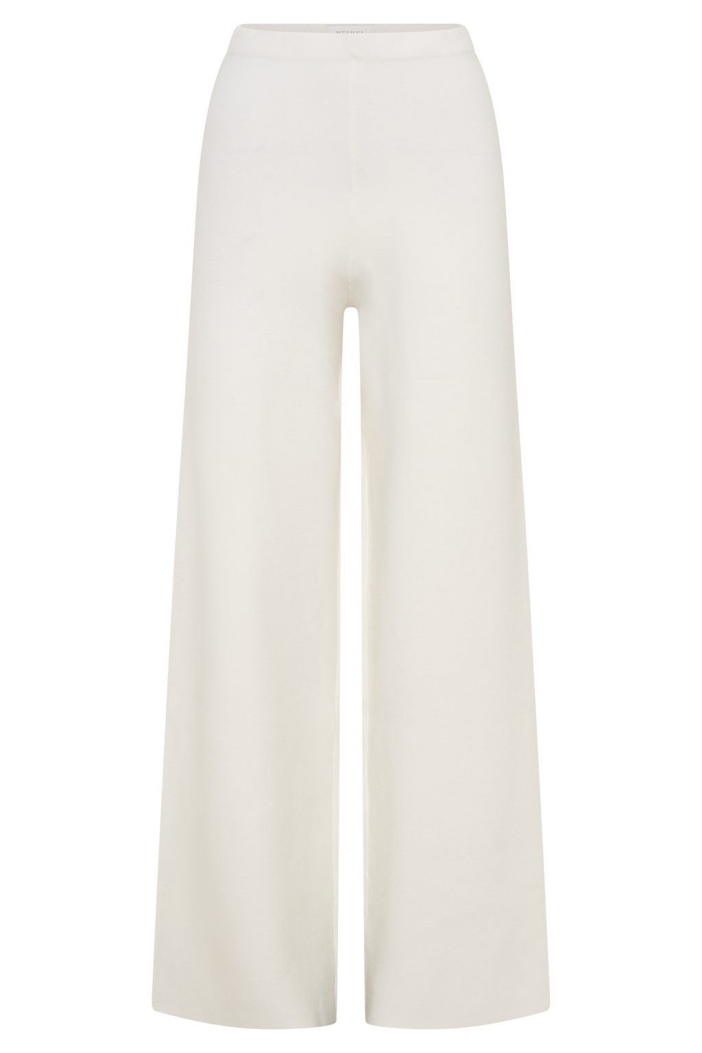 Straight Leg Knit Pants - Off White