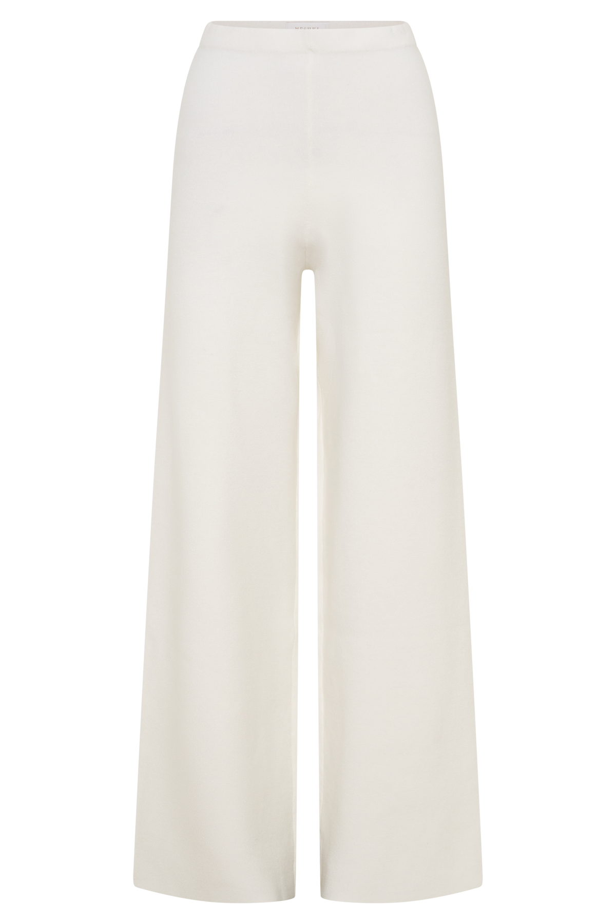Straight Leg Knit Pants - Off White
