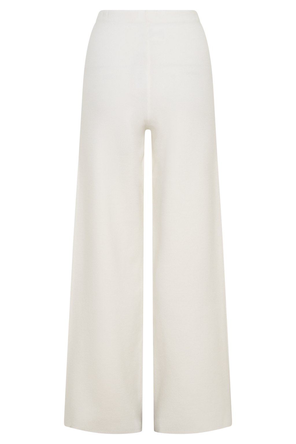 Straight Leg Knit Pants - Off White