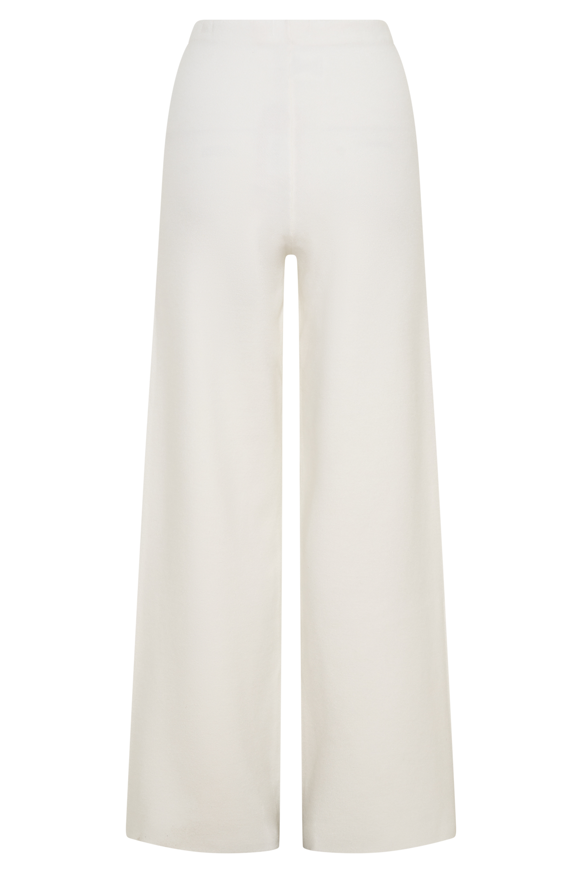 Straight Leg Knit Pants - Off White