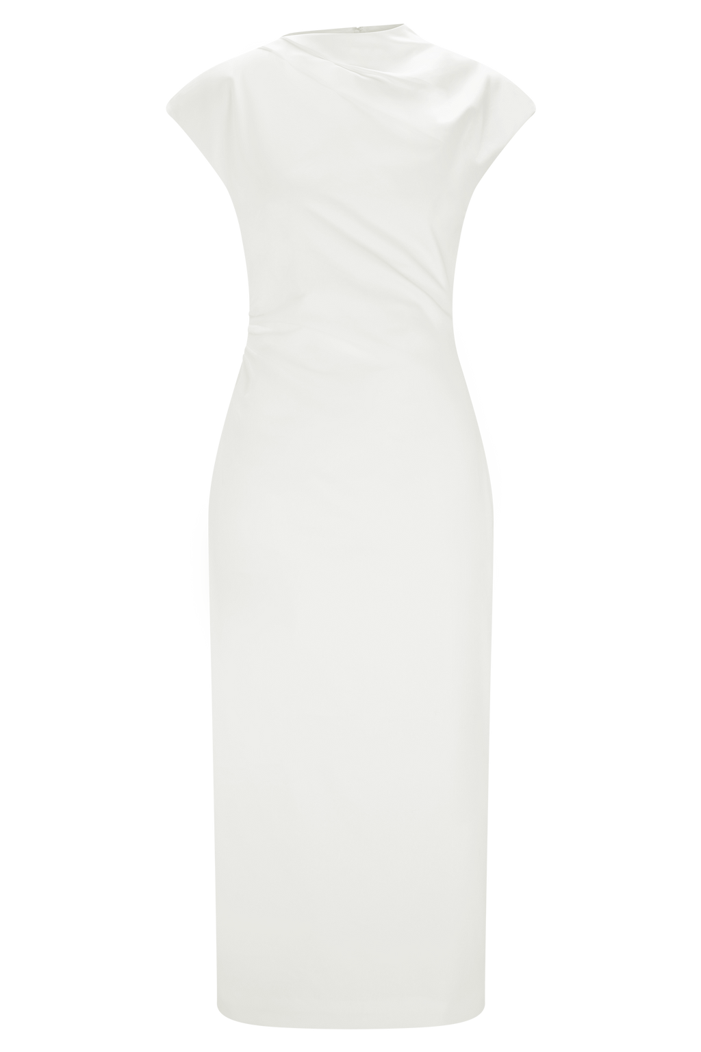 Cotton Midi Dress - White