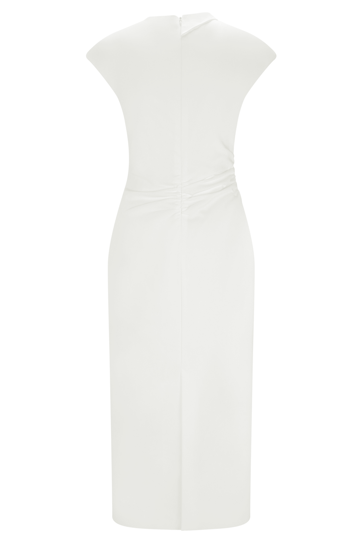 Cotton Midi Dress - White