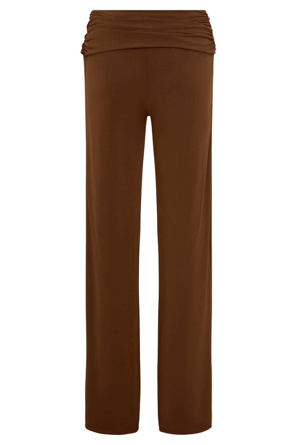 Slinky Straight Leg Pants - Chocolate