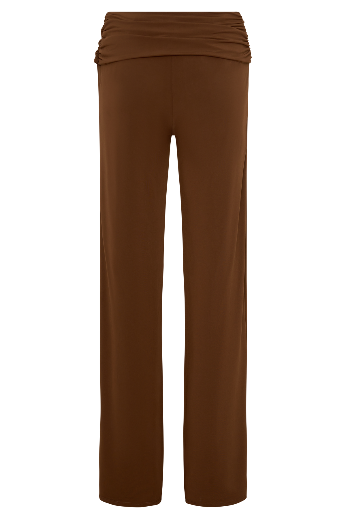 Slinky Straight Leg Pants - Chocolate
