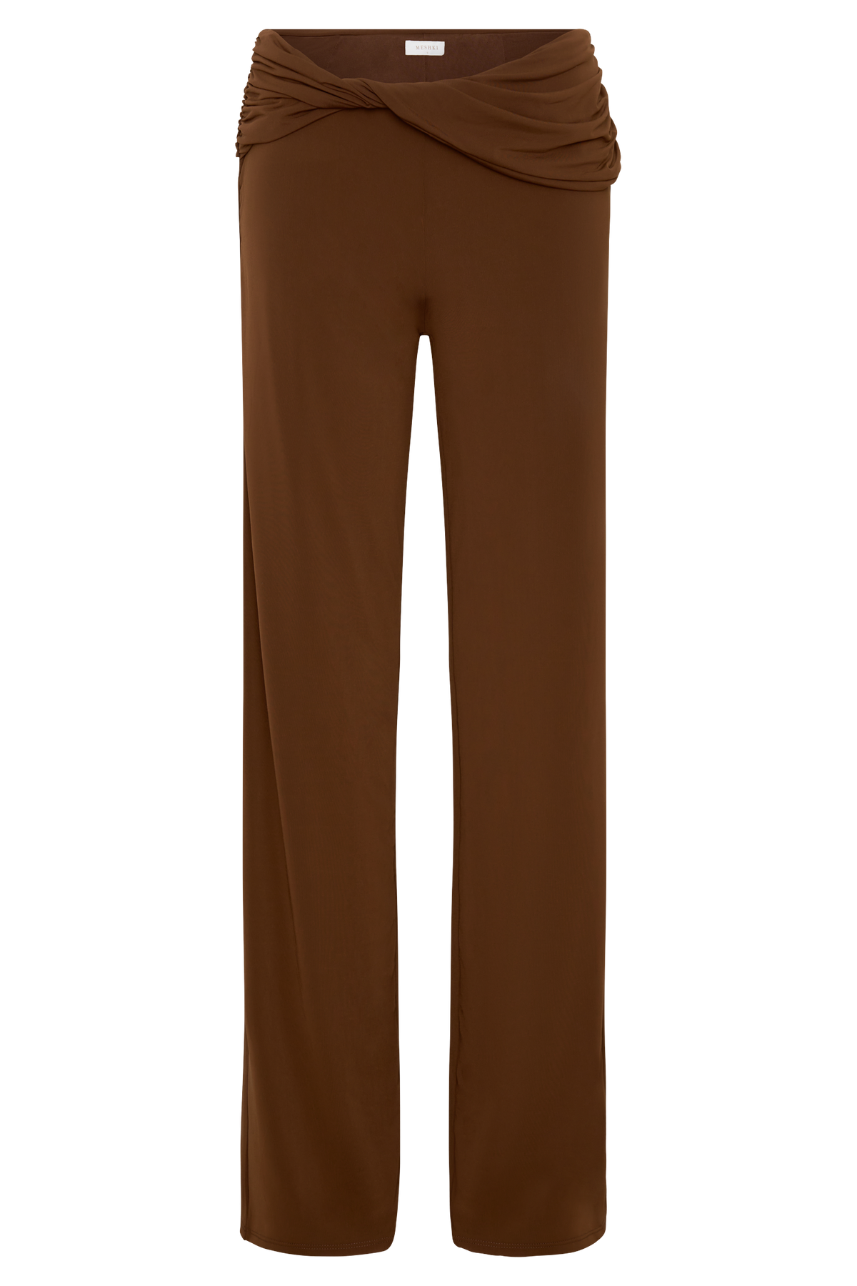 Slinky Straight Leg Pants - Chocolate