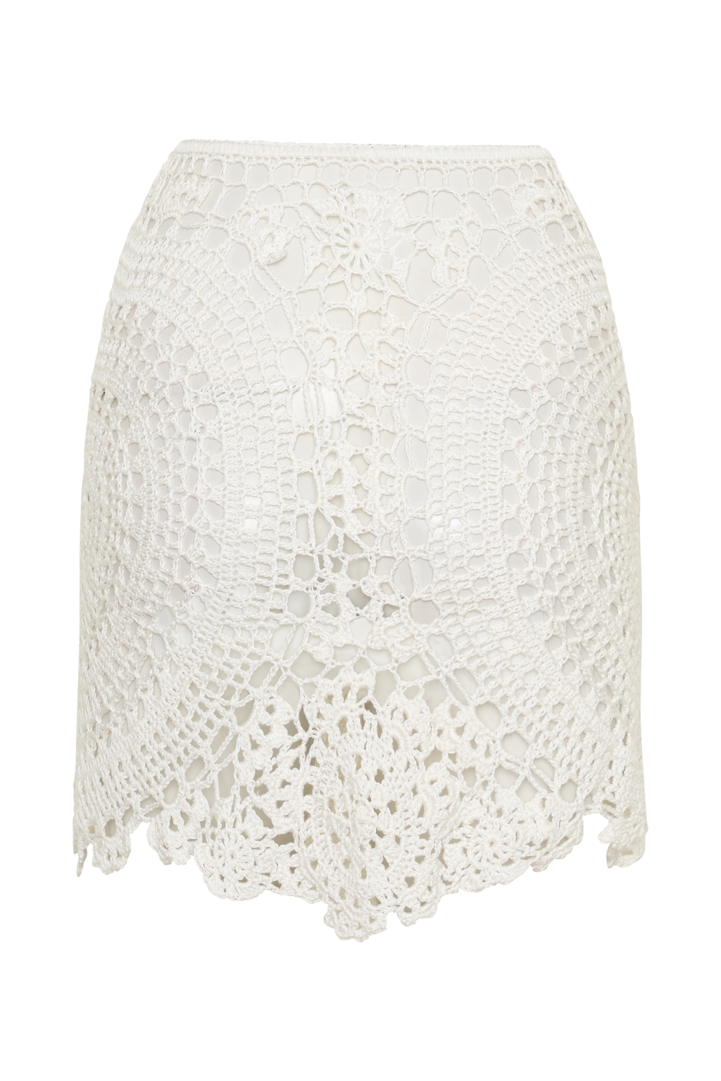 Crochet Mini Skirt - Ivory