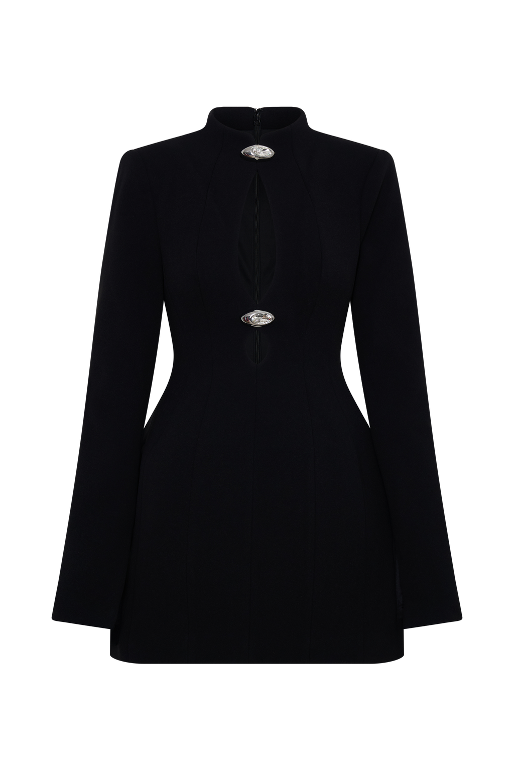 Cut Out Mini Dress - Black