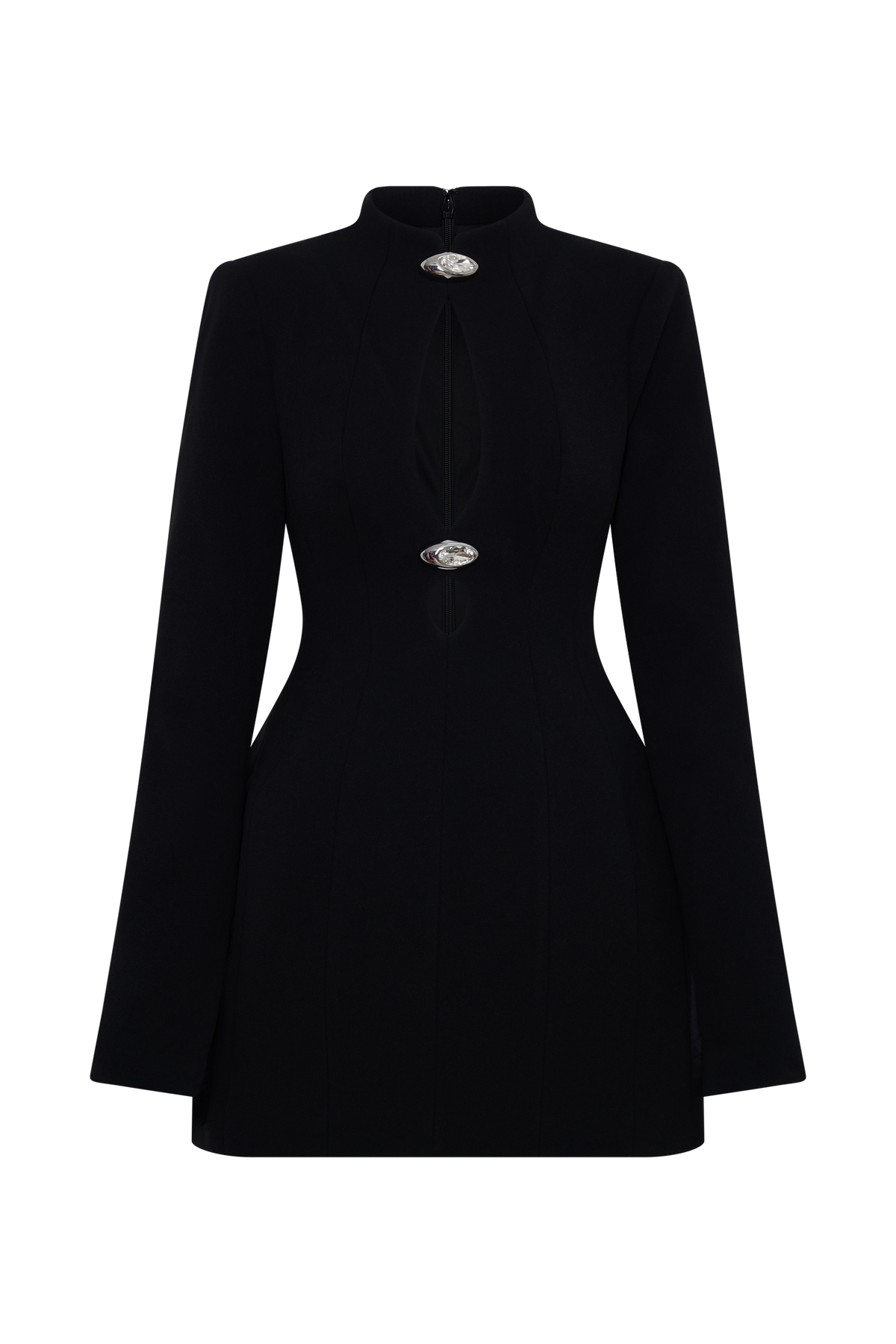Cut Out Mini Dress - Black