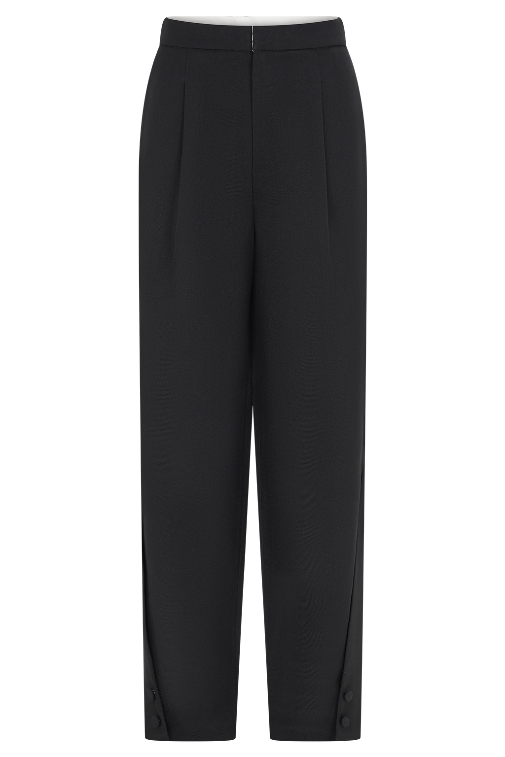 Barrel Leg Suiting Pants - Black