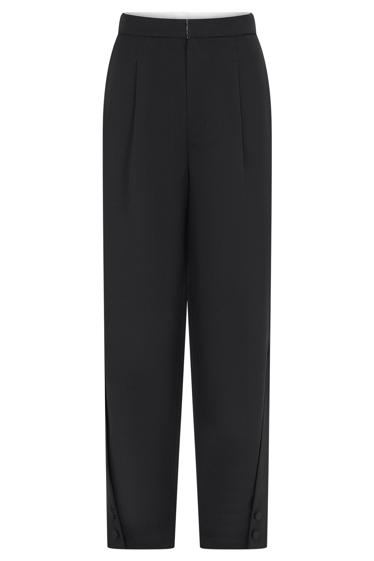Barrel Leg Suiting Pants - Black