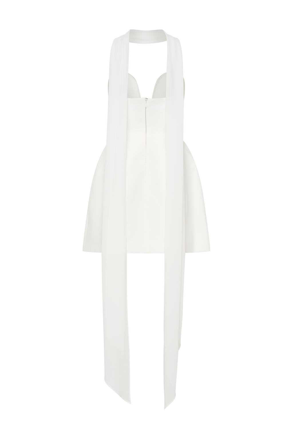 Strapless Suiting Mini Dress - Ivory