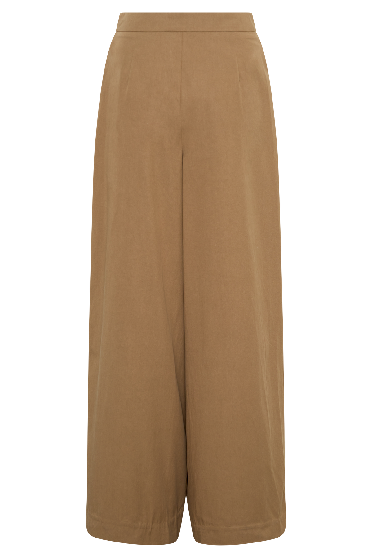 Draped Wide Leg Pants - Mocha