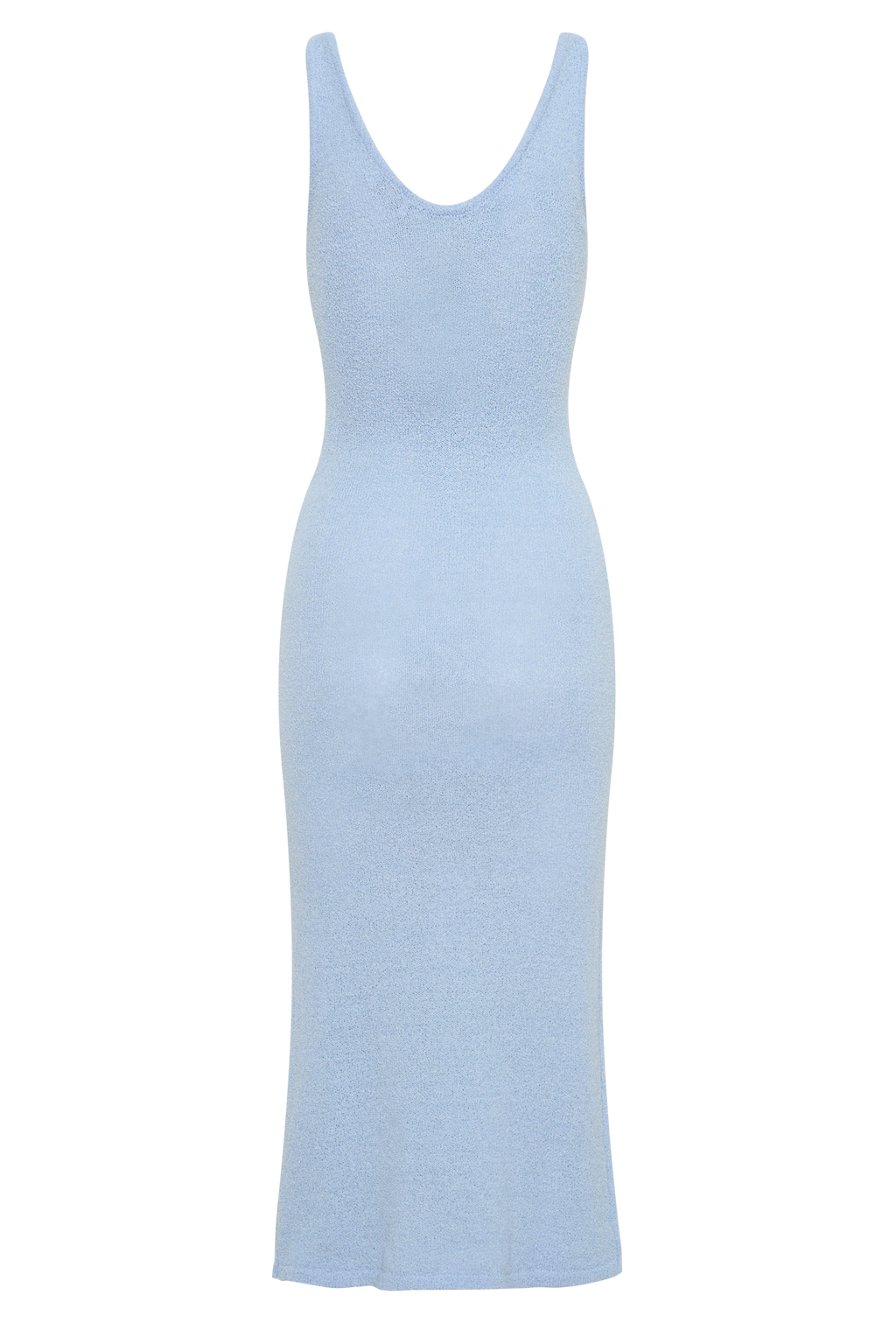 Knit Midi Dress - Light Blue