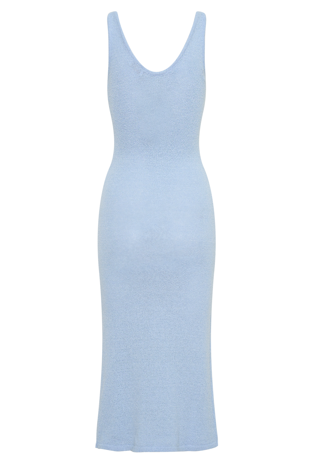 Knit Midi Dress - Light Blue