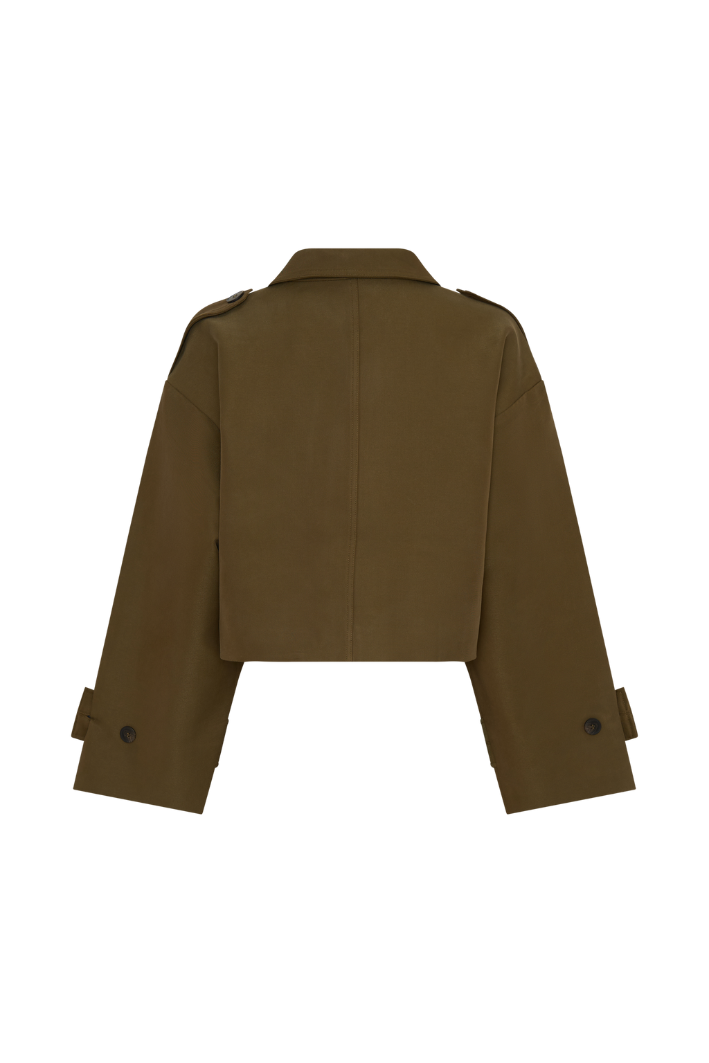 Funnel Neck Bomber Jacket - Khaki