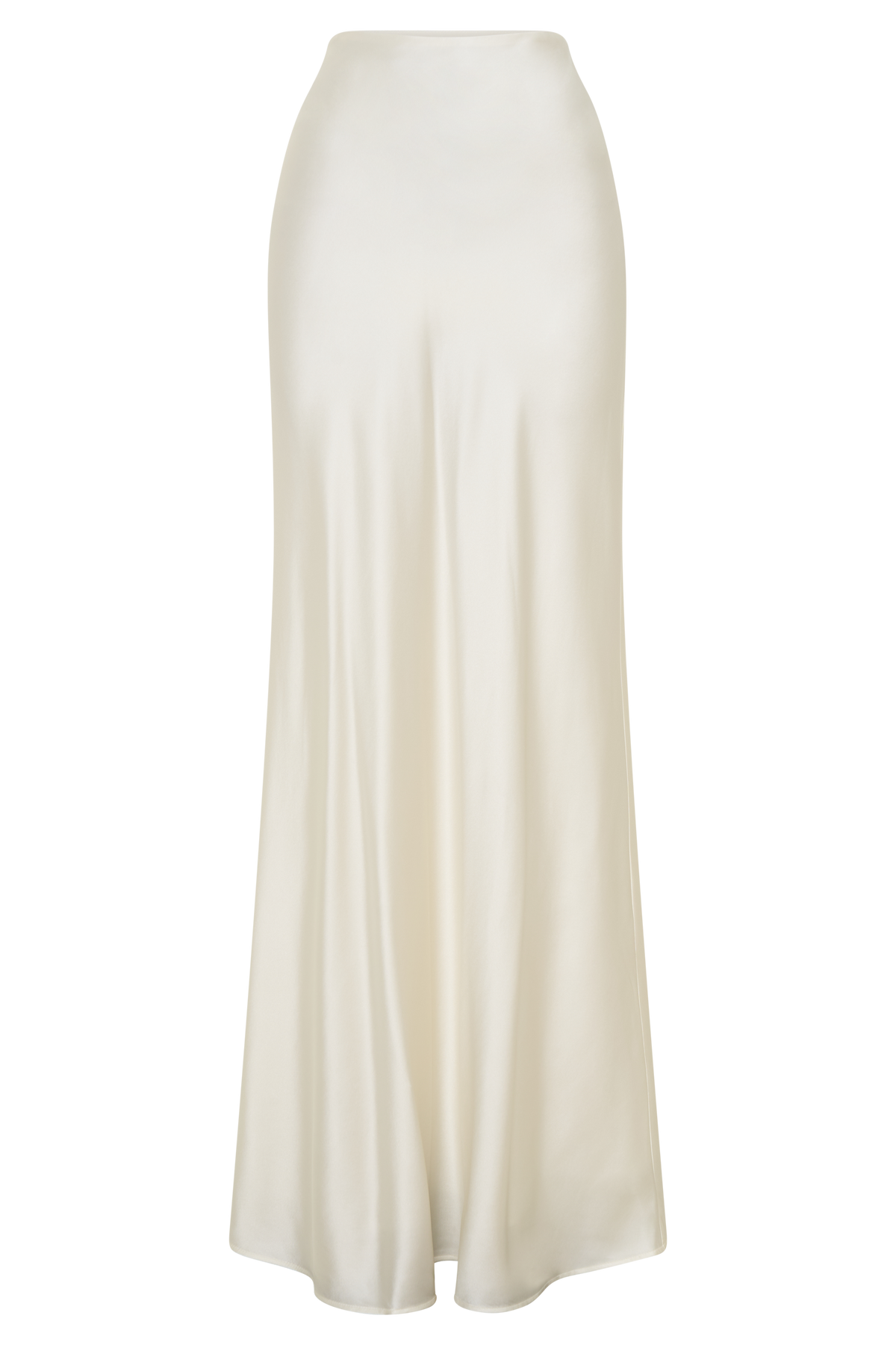 Silk Blend Maxi Skirt - Ivory