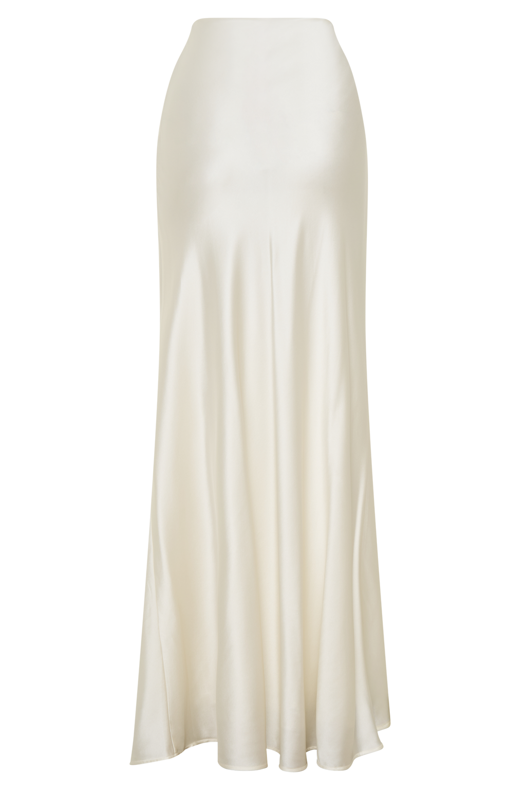 Silk Blend Maxi Skirt - Ivory