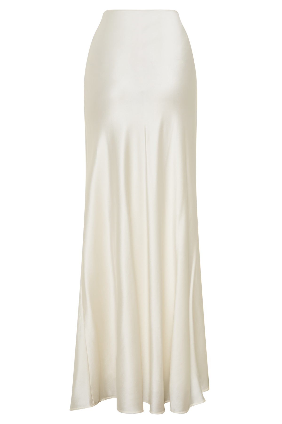 Silk Blend Maxi Skirt - Ivory