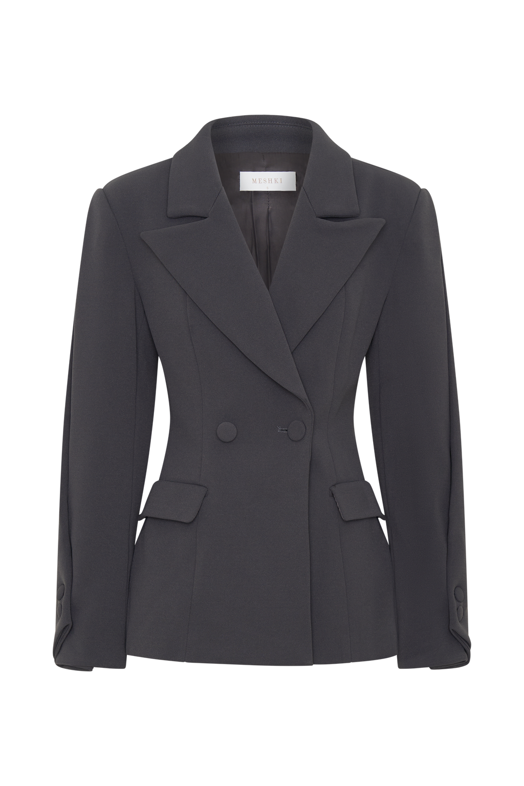 Structured Blazer - Charcoal Shadow