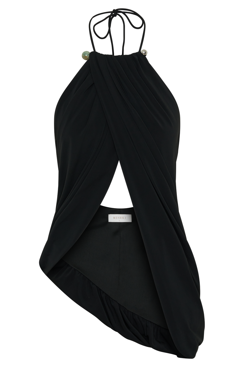 Draped Hardware Top - Black