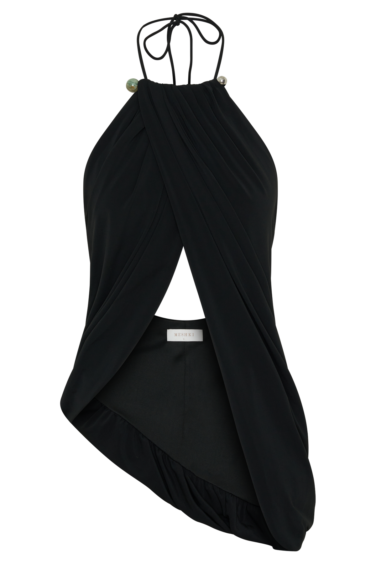 Draped Hardware Top - Black