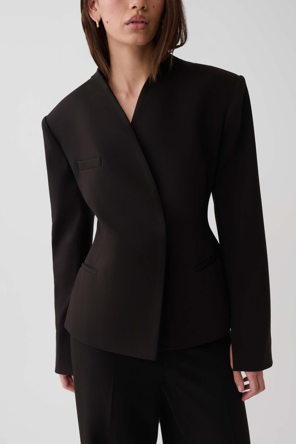 Suiting Structured Blazer - Black